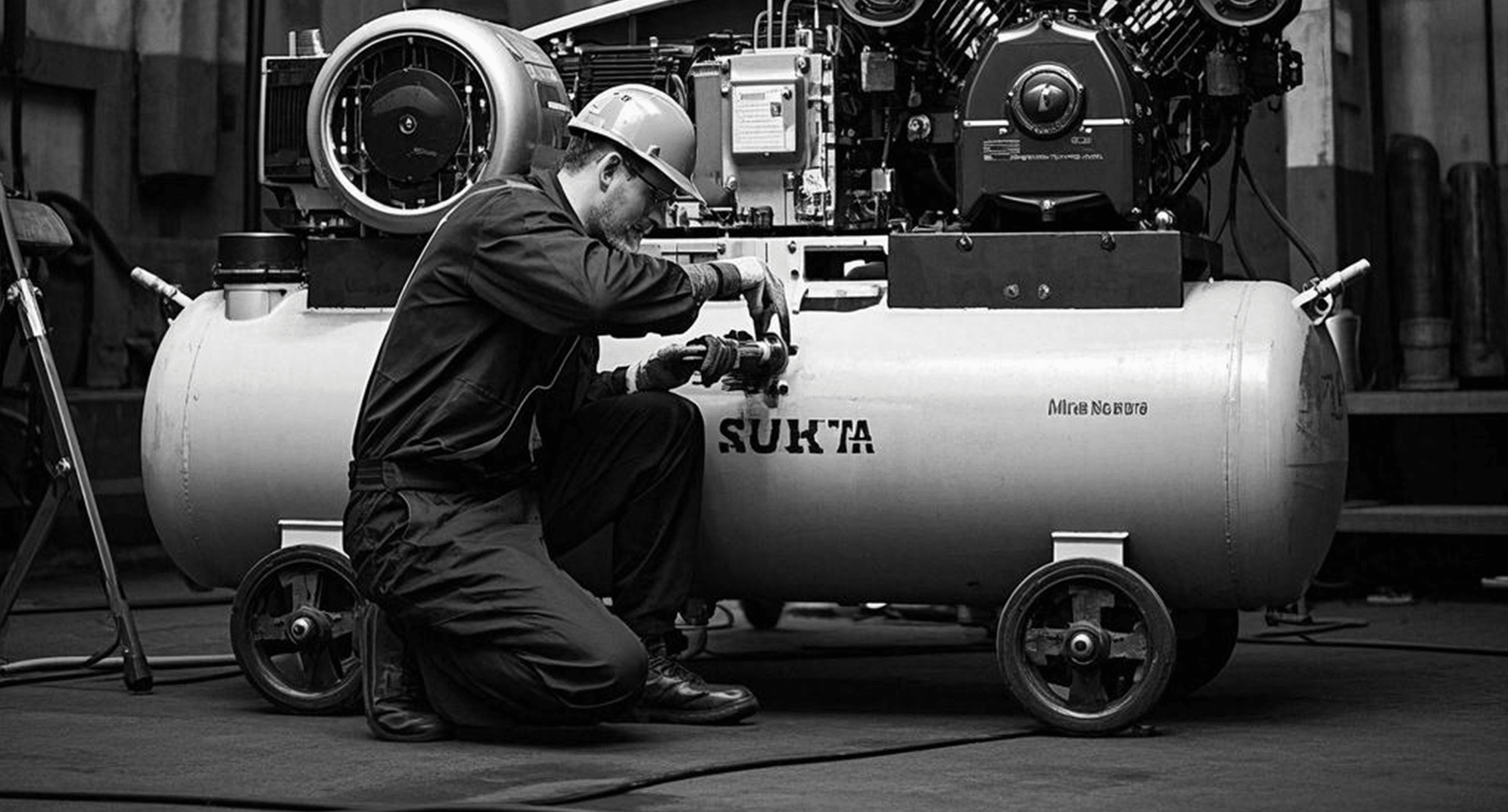 空壓機(jī)電機(jī)嗡嗡響不轉(zhuǎn)怎么修